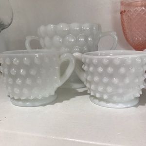 Mix of Vintage Milk Glass